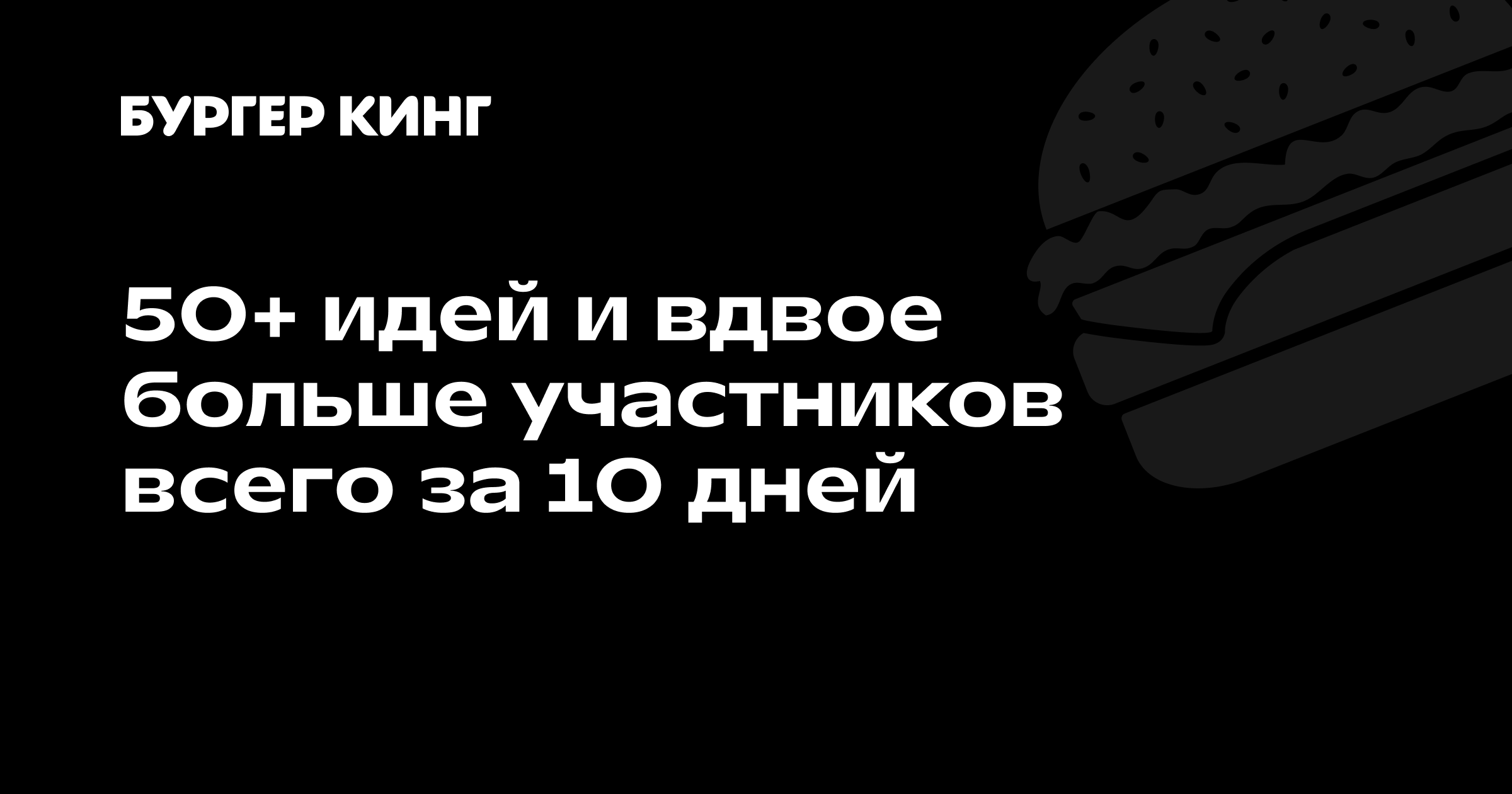 16 челленджей для «Бургер Кинга» за 10 дней: назад в бургерщее